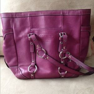Purple Coach Handbag