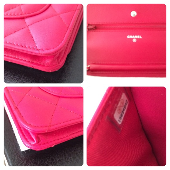 Authentic Fuchsia Chanel WOC 12C in Lambskin - Picture 3 of 4