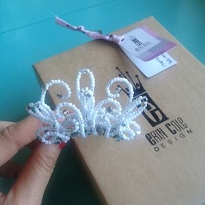 Custom made tiara by Erin Cole
