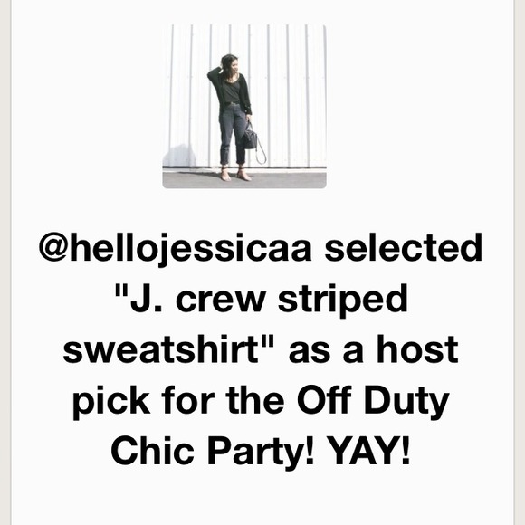 🚫sold🚫 J. crew striped sweatshirt - Picture 3 of 4