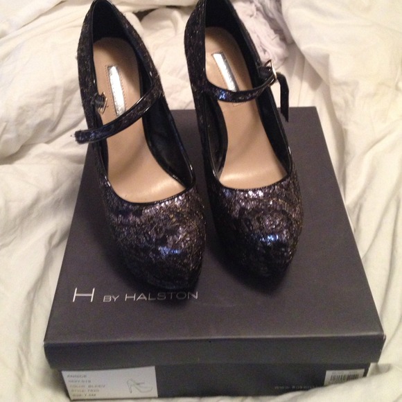 H by Halston  sparkling platform Mary Jane !!!