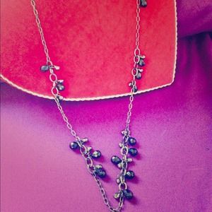 Long droplet necklace