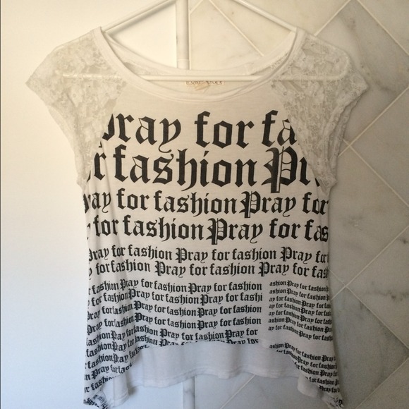 Adorable Pray for Fashion Lace Top