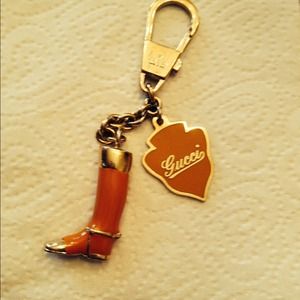 AUTHENTIC Gucci logo charm for keys or bag EUC