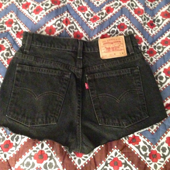 Levi's Black Cutoff Shorts