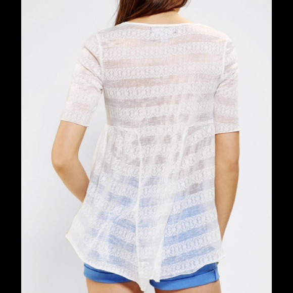 White lace babydoll top - Picture 3 of 3