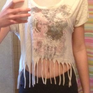 Fringe crop top