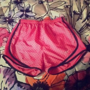Hot Pink Polka Dot Nike Running Shorts