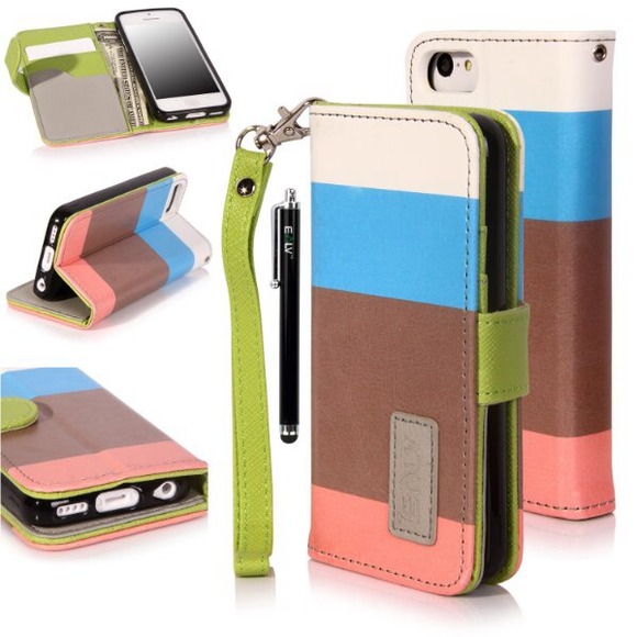 E-LV Deluxe PU Leather Wallet free wt $25 purchase