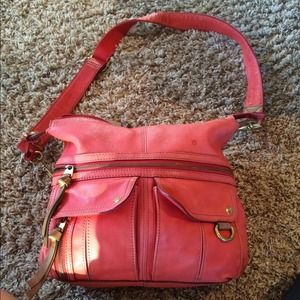 Pink fossil bag