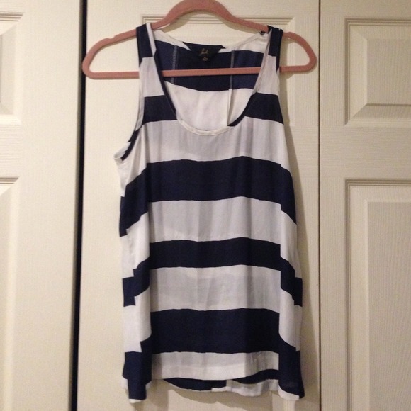 Striped open back shirt