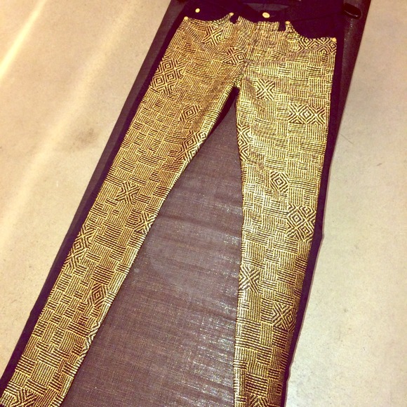 7 For All Mankind x Malhia Kent Black & Gold