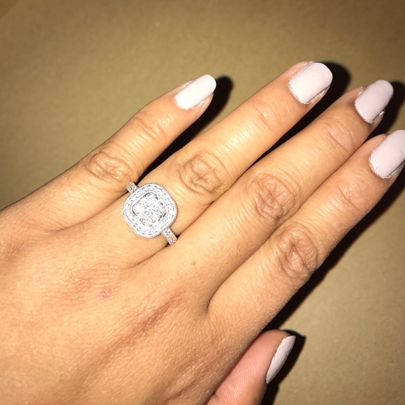 3/4 CTW Endless Cushion Diamond Ring - Picture 2 of 4