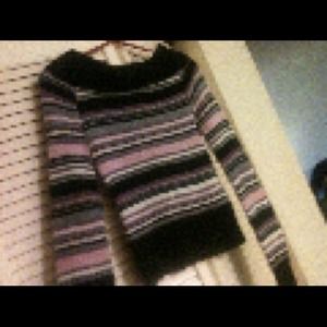 Striped light weight sweater. Large.