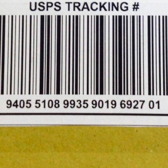 Picture of the shipping label