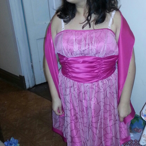 Pink glittery dress
