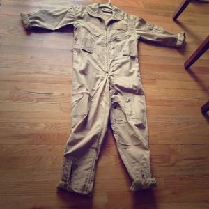 Kaki colored jumpsuit