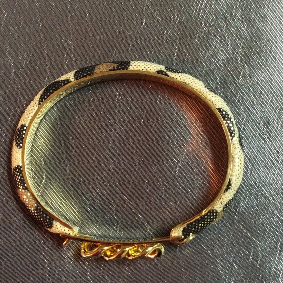 NEW***fr FLORENCE-Metallic gold-leopard bracelet
