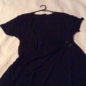 LBD!!! Plus size faux wrap dress..