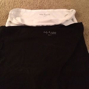 Bella band  - baby be mine size 1 black and white