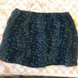 High waisted floral short skirt