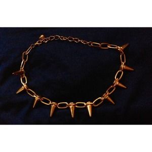 Chain-spikes necklace.