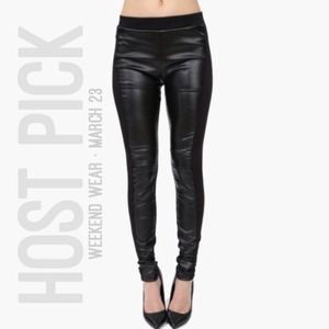 ❤️TRADED❤️ Black Leather Leggings