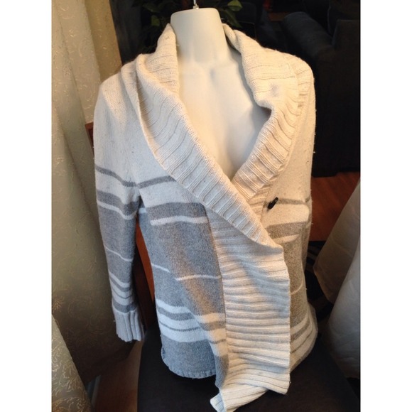 Grey And White Calvin Klein Sweater