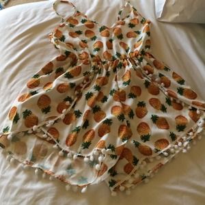 pineapple romper