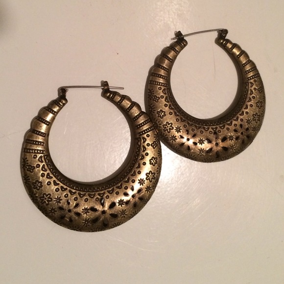 Brass earrings