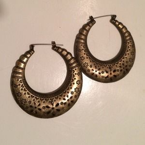 Brass earrings