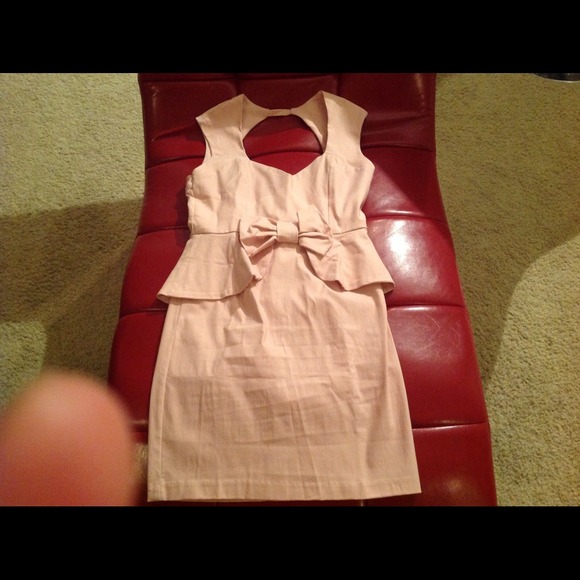 Lulus pink cutout dress