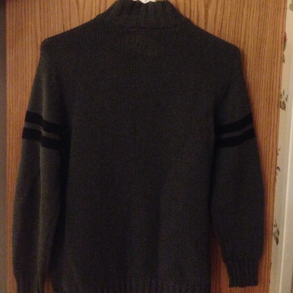 Old navy grey sweater with navy stripes - Picture 3 of 3