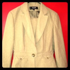 Beige, pants suit!!