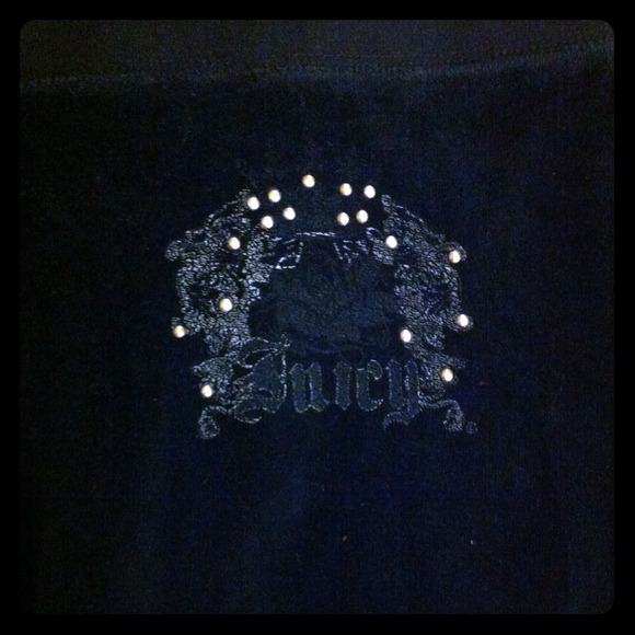 Juicy Couture Black Velour Pants