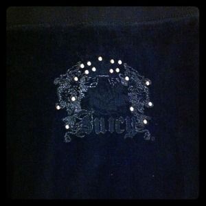 Juicy Couture Black Velour Pants