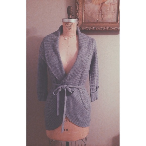 Grey outerwear piece