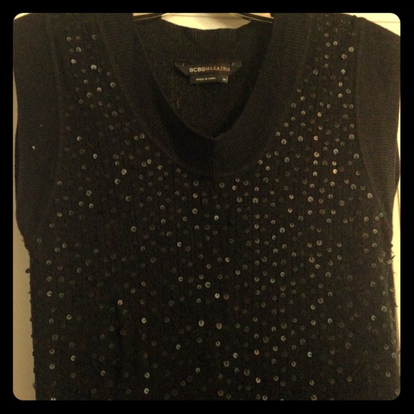 Tunic Length BCBG Sequined Sweater
