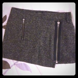 Guess grey mini wrap skirt