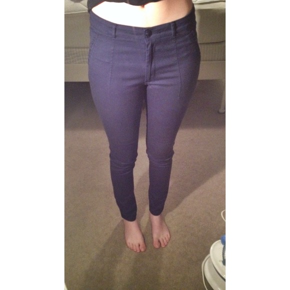 🚫Sold on Vinted🚫 Navy Slim-fit Trousers - Picture 2 of 3