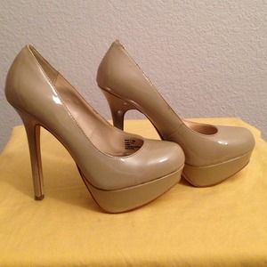 Cathy Jean Patent Leather Platform Pumps