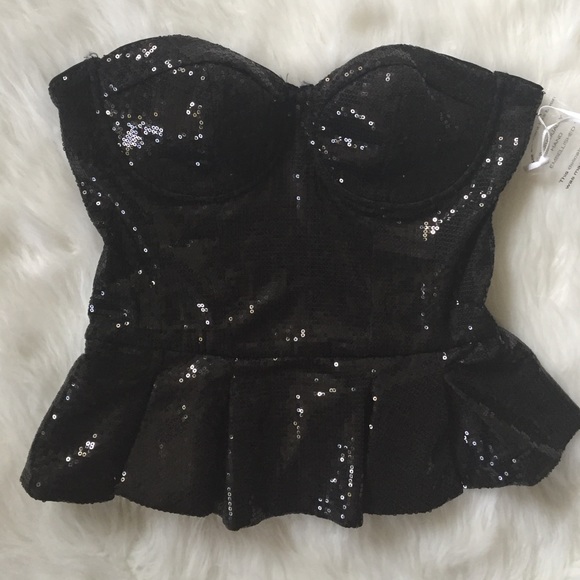 Bebe | • Sequin Corset Top - Picture 2 of 3