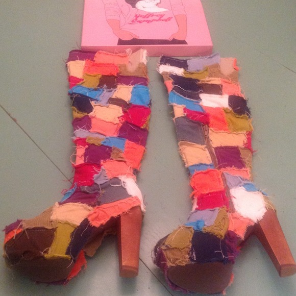 Jeffrey Campbell "PATCHWORK LITA" boots