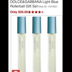 DOLCE&GABBANA Light Blue rollerball gift set.