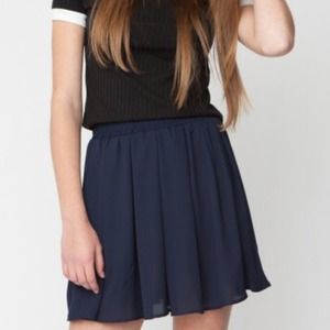 Brandy Melville Skirts - 🎉Host Pick Brandy Chiffon Navy Skater Skirt Brandy Melville Skirts - 🎉Host Pick Brandy Chiffon Navy Skater Skirt