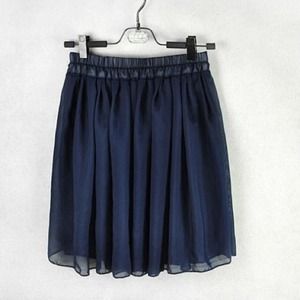 Brandy Melville Skirts - 🎉Host Pick Brandy Chiffon Navy Skater Skirt Brandy Melville Skirts - 🎉Host Pick Brandy Chiffon Navy Skater Skirt