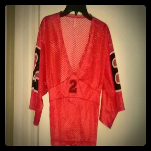 Red Jersey With a Little Sexy Appeal!! JK!!! :)