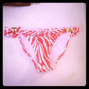 Vix pink and white bikini bottom size SMALL