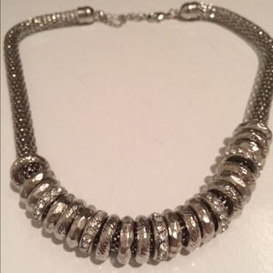 Silver Necklace with round charms