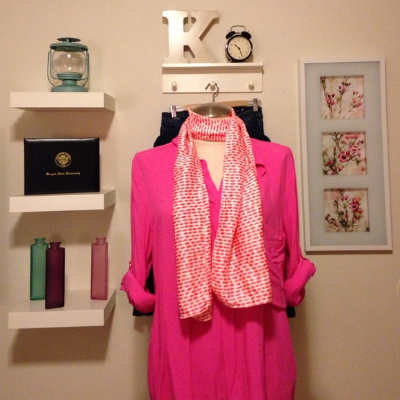 NWOT Coral Orange Scarf